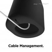 Elago MS1 Charging Stand for MagSafe - силиконова поставка за безжично зареждане на iPhone чрез поставяне на Apple MagSafe Charger (черен) 3