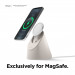Elago MS1 Charging Stand for MagSafe - силиконова поставка за безжично зареждане на iPhone чрез поставяне на Apple MagSafe Charger (бежов) 3