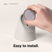 Elago MS1 Charging Stand for MagSafe - силиконова поставка за безжично зареждане на iPhone чрез поставяне на Apple MagSafe Charger (бежов) 4