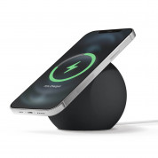 Elago MS2 Charging Stand for MagSafe - силиконова поставка за безжично зареждане на iPhone чрез поставяне на Apple MagSafe Charger (черен)