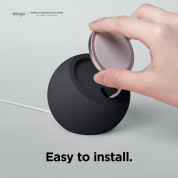 Elago MS2 Charging Stand for MagSafe - силиконова поставка за безжично зареждане на iPhone чрез поставяне на Apple MagSafe Charger (черен) 4
