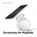 Elago MS2 Charging Stand for MagSafe - силиконова поставка за безжично зареждане на iPhone чрез поставяне на Apple MagSafe Charger (бял) 3