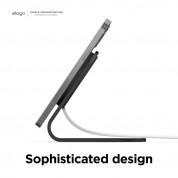 Elago MS3 Aluminum Charging Stand for MagSafe - алуминиева поставка за безжично зареждане на iPhone чрез поставяне на Apple MagSafe Charger (черен) 7