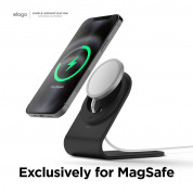 Elago MS3 Aluminum Charging Stand for MagSafe - алуминиева поставка за безжично зареждане на iPhone чрез поставяне на Apple MagSafe Charger (черен) 3