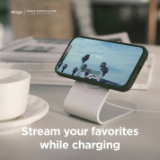 Elago MS3 Aluminum Charging Stand for MagSafe - алуминиева поставка за безжично зареждане на iPhone чрез поставяне на Apple MagSafe Charger (тъмносин) 2