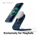 Elago MS3 Aluminum Charging Stand for MagSafe - алуминиева поставка за безжично зареждане на iPhone чрез поставяне на Apple MagSafe Charger (тъмносин) 4