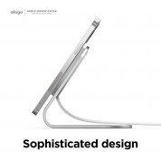 Elago MS3 Aluminum Charging Stand for MagSafe - алуминиева поставка за безжично зареждане на iPhone чрез поставяне на Apple MagSafe Charger (сребрист) 7