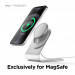 Elago MS3 Aluminum Charging Stand for MagSafe - алуминиева поставка за безжично зареждане на iPhone чрез поставяне на Apple MagSafe Charger (сребрист) 4