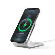 Elago MS3 Aluminum Charging Stand for MagSafe - алуминиева поставка за безжично зареждане на iPhone чрез поставяне на Apple MagSafe Charger (сребрист)