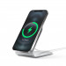 Elago MS3 Aluminum Charging Stand for MagSafe - алуминиева поставка за безжично зареждане на iPhone чрез поставяне на Apple MagSafe Charger (сребрист) 1