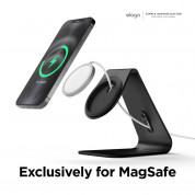 Elago MS4 Aluminum Charging Stand for MagSafe - алуминиева поставка за безжично зареждане на iPhone чрез поставяне на Apple MagSafe Charger (черен) 3