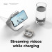 Elago MS4 Aluminum Charging Stand for MagSafe - алуминиева поставка за безжично зареждане на iPhone чрез поставяне на Apple MagSafe Charger (сребрист) 3