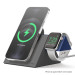 Elago MS5 Duo Charging Stand - силиконова поставка за зареждане на iPhone и Apple Watch (тъмносив-син) 7