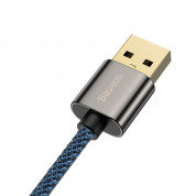 Baseus Legend Elbow USB to USB-C Cable PD 2.0 66W (CACS000503) - здрав кабел с въжена оплетка и бързо зареждане за устройства с USB-C порт (200 см) (син) 3