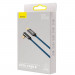 Baseus Legend Elbow USB-C to USB-C Cable 100W (CACS000703) - здрав кабел с въжена оплетка и бързо зареждане за устройства с USB-C порт (200 см) (син) 19