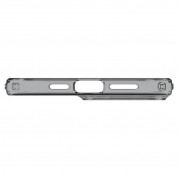 Spigen Crystal Flex Case - тънък качествен силиконов (TPU) калъф за iPhone 13 Pro (сив)  6