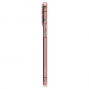 Spigen Crystal Flex Case - тънък качествен силиконов (TPU) калъф за iPhone 13 Pro (розов)  4