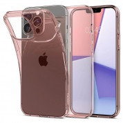 Spigen Crystal Flex Case - тънък качествен силиконов (TPU) калъф за iPhone 13 Pro (розов)  1
