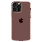 Spigen Crystal Flex Case - тънък качествен силиконов (TPU) калъф за iPhone 13 Pro (розов)  3