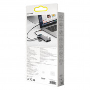 Baseus USB-C Metal Gleam Series 9-in-1 Hub (CAHUB-CU0G) - мултифункционален хъб за свързване на допълнителна периферия за устройства с USB-C (тъмносив) 19