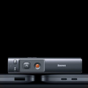 Baseus Orange Dot Wireless Presenter Charging version (WKCD000013) - безжично блутут устройство за управление на вашите презентации (тъмносив) 11