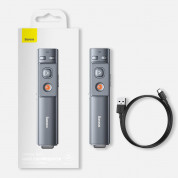 Baseus Orange Dot Wireless Presenter Charging version (WKCD000013) - безжично блутут устройство за управление на вашите презентации (тъмносив) 17