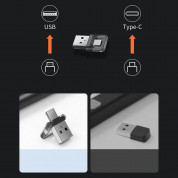 Baseus Orange Dot Wireless Presenter Charging version (WKCD000013) - безжично блутут устройство за управление на вашите презентации (тъмносив) 12