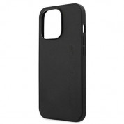 AMG Hot Stamped Genuine Leather Hard Case - дизайнерски кожен кейс (естествена кожа) за iPhone 13 Pro (черен) 5