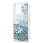 Guess Liquid Big Liquid Glitter Case for iPhone 13 Pro Max (blue) 1