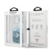 Guess Liquid Big Liquid Glitter Case - дизайнерски кейс с висока защита за iPhone 13 Pro Max (син) 8