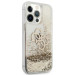 Guess Liquid Big Liquid Glitter Case - дизайнерски кейс с висока защита за iPhone 13 Pro Max (златист) 4