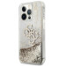 Guess Liquid Big Liquid Glitter Case - дизайнерски кейс с висока защита за iPhone 13 Pro Max (златист) 2