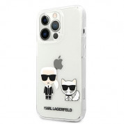 Karl Lagerfeld Karl & Choupette Case - дизайнерски кейс с висока защита за iPhone 13 Pro (прозрачен) 1