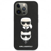 Karl Lagerfeld Karl & Choupette Saffiano Leather Case for iPhone 13 Pro (black) 2