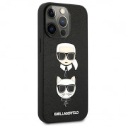 Karl Lagerfeld Karl & Choupette Saffiano Leather Case for iPhone 13 Pro (black) 3