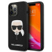 Karl Lagerfeld Head Silicone Case - дизайнерски силиконов кейс за iPhone 13 Pro (черен) 1