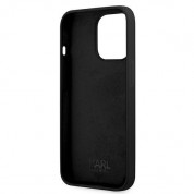 Karl Lagerfeld Head Silicone Case - дизайнерски силиконов кейс за iPhone 13 Pro (черен) 6