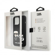 Karl Lagerfeld Karl & Choupette Silicone Case - дизайнерски силиконов кейс за iPhone 13 Pro (черен) 7