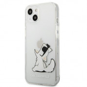 Karl Lagerfeld Choupette Fun Case - дизайнерски кейс с висока защита за iPhone 13 (прозрачен) 1