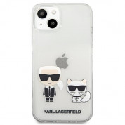 Karl Lagerfeld Karl & Choupette Case - дизайнерски кейс с висока защита за iPhone 13 (прозрачен) 2