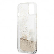 Karl Lagerfeld Liquid Glitter Karl & Choupette Case for iPhone 13 (clear-gold) 6