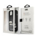 Karl Lagerfeld Karl & Choupette Ikonik Leather Case - дизайнерски кожен кейс за iPhone 13 (черен)  8