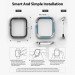 Ringke Bezel Styling - стоманена рамка с висока степен на защита за Apple Watch 44мм (тъмносин) 9