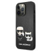 Karl Lagerfeld Karl & Choupette Ikonik Leather Case - дизайнерски кожен кейс за iPhone 13 Pro Max (черен)  2