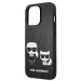 Karl Lagerfeld Karl & Choupette Ikonik Leather Case - дизайнерски кожен кейс за iPhone 13 Pro Max (черен)  6