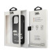 Karl Lagerfeld Karl & Choupette Ikonik Leather Case - дизайнерски кожен кейс за iPhone 13 Pro Max (черен)  7