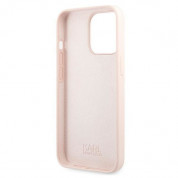 Karl Lagerfeld Head Silicone Case - дизайнерски силиконов кейс за iPhone 13 Pro Max (розов) 6