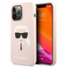 Karl Lagerfeld Head Silicone Case - дизайнерски силиконов кейс за iPhone 13 Pro Max (розов) 1