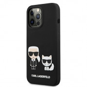 Karl Lagerfeld Karl & Choupette Silicone Case for iPhone 13 Pro Max (black) 1