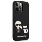Karl Lagerfeld Karl & Choupette Silicone Case for iPhone 13 Pro Max (black) 3